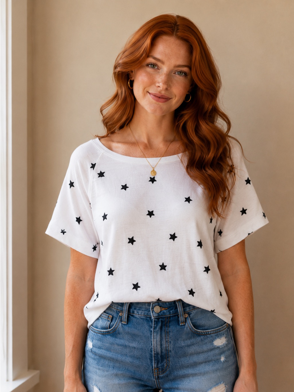 Loft Star Embroidery Tee